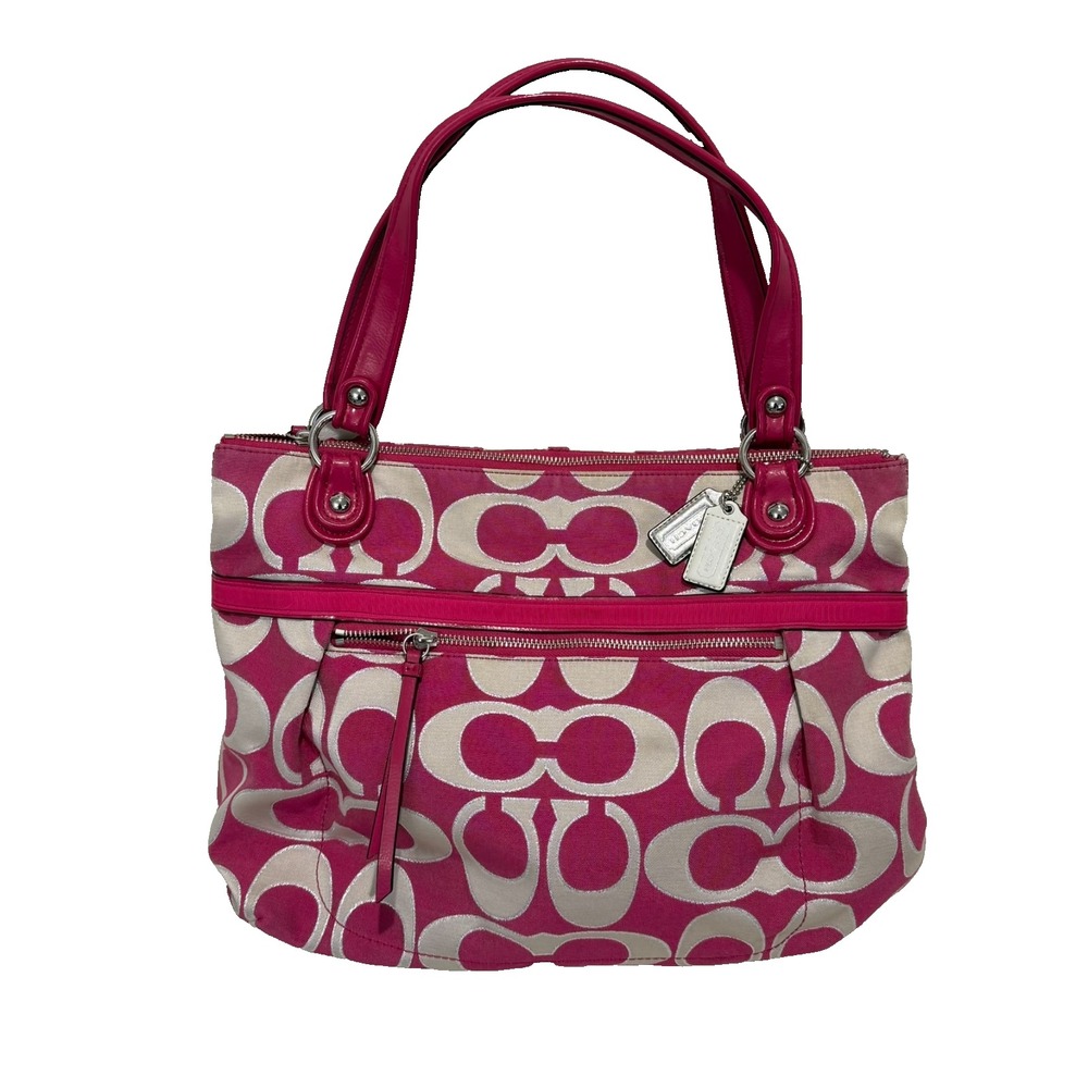 Coach Pink and Cream Tote Bag